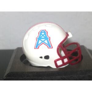 NFL Houston Oilers Helmet Pocket Pro Custom Retro 70's Logo Throwback Superdome